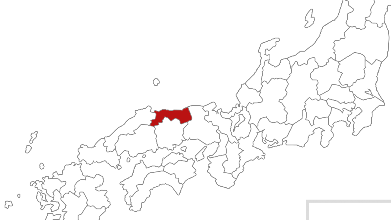 鳥取県のイラスト地図