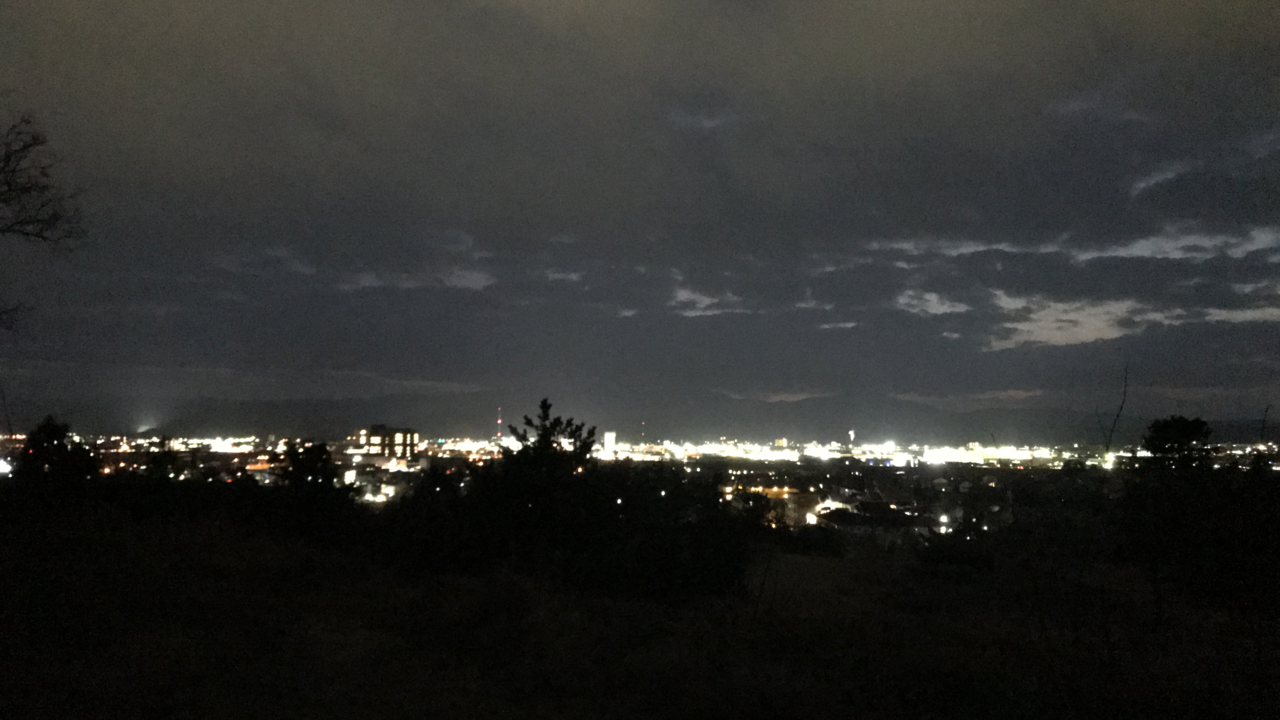 鳥取市内の夜景
