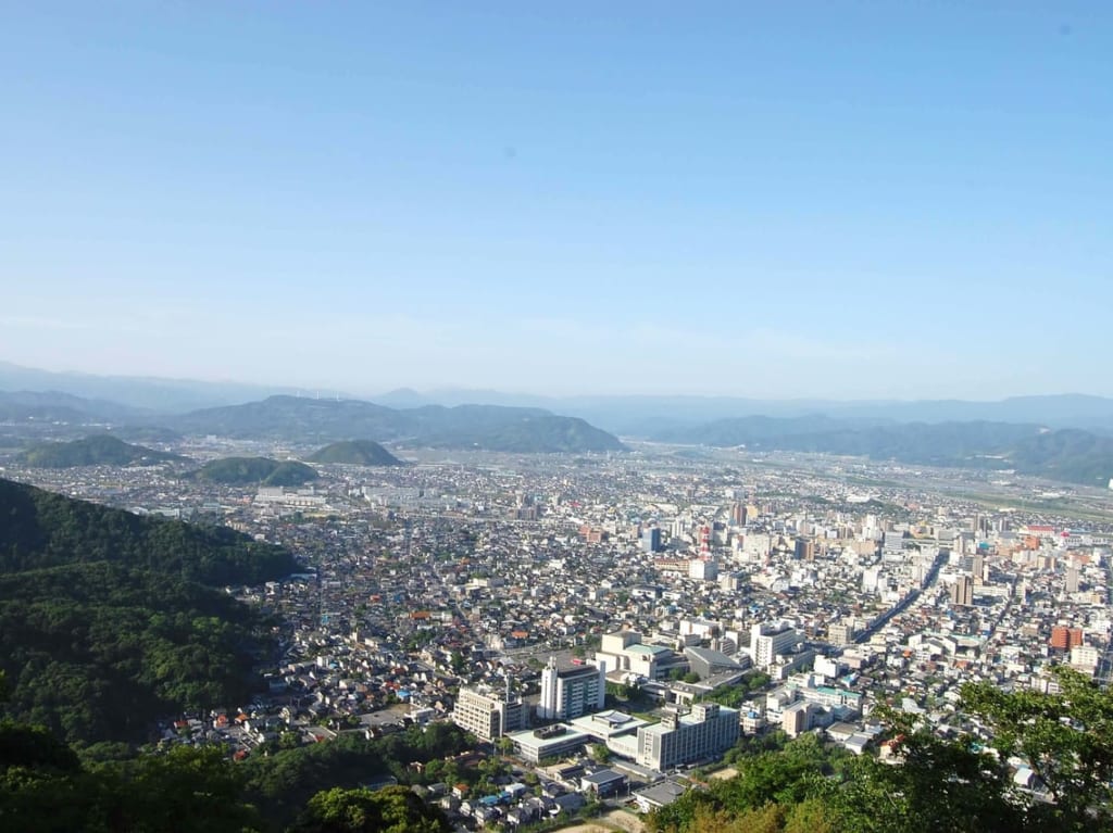 久松山から見る鳥取市街