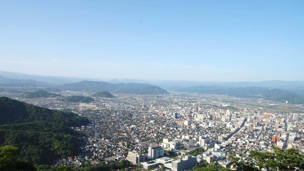 久松山から見る鳥取市街