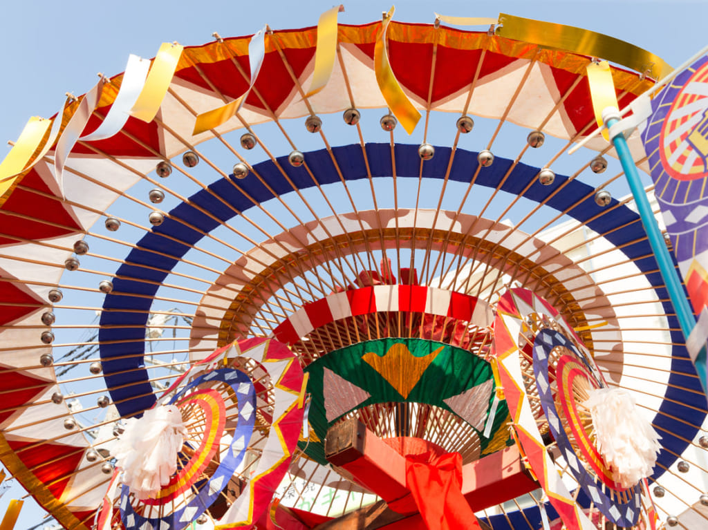 しゃんしゃん祭りの傘